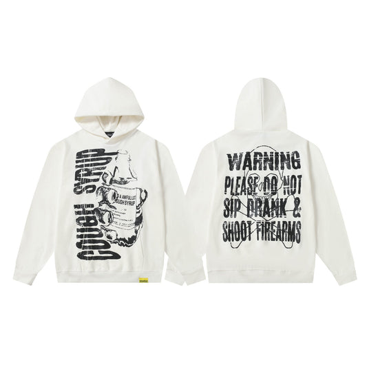 THAT'S A AWFUL LOT OF COUGH SYRUP Warning Graphic Hoodie ¡ª hero