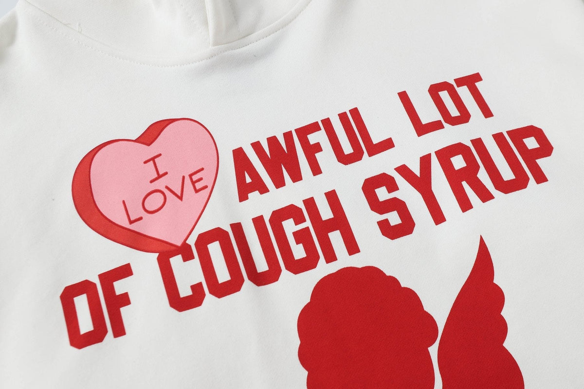 THAT'S A AWFUL LOT OF COUGH SYRUP Angel Tears Graphic Hoodie ¡ª detail
