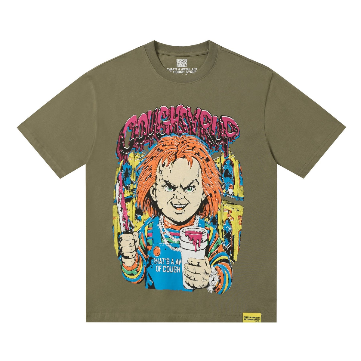 THAT'S A AWFUL LOT OF COUGH SYRUP Front & Back Graphic T-Shirt ¡ª front