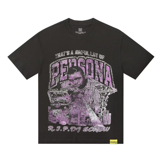 THAT'S A AWFUL LOT OF COUGH SYRUP Black Graphic Short-Sleeve T-Shirt ¡ª hero