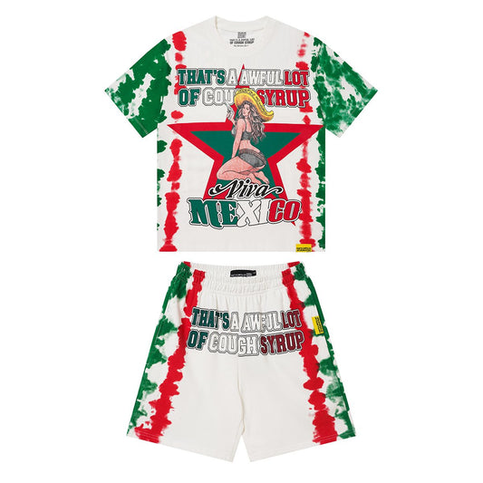 THAT'S A AWFUL LOT OF COUGH SYRUP Cowgirl Graphic Short-Sleeve Set ¡ª hero